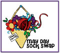 May Day Sock Swap Button