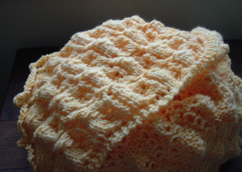 pile of orange lace