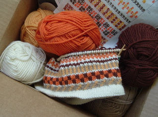 box of Olympic Knitting