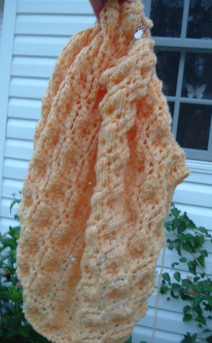 one third of a blurry shawl